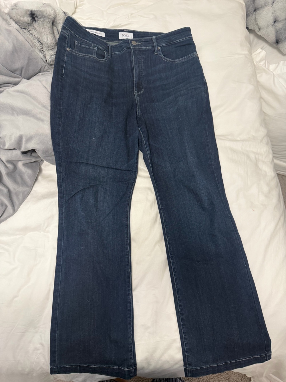 NYDJ Barbara Bootcut Jeans Blue Waist 14P High Rise